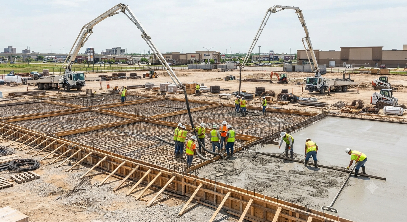 Commercial concrete project